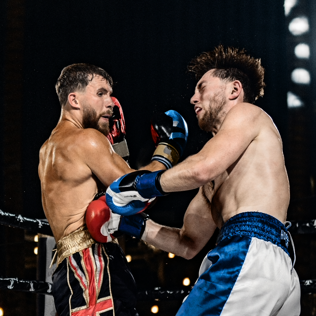 Jordan Lyne in the boxing ring